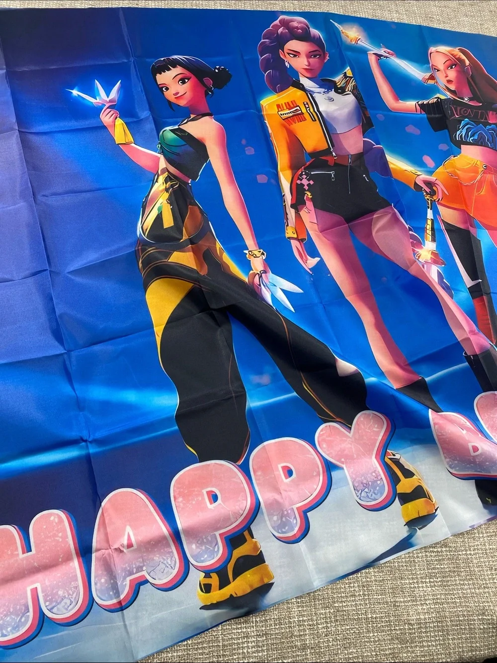 ‘Happy Birthday' wall covering birthday decorations set Korean idol